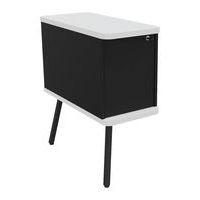 Caisson suspendu Alto Solo noir 2 pieds 2 tiroirs Buronomic - Image 4