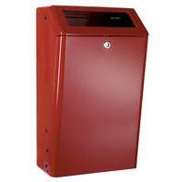 Poubelle d'extérieur 50L bordeaux - Image principale