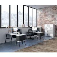 Caisson suspendu Alto Solo noir 2 pieds 1 porte Buronomic - Image 2