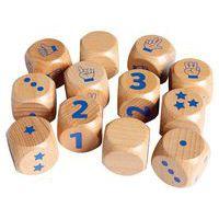 Lot de 12 dés de 1 à 3 - Nathan
