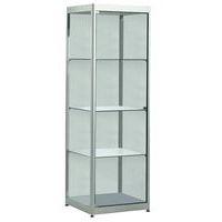 Vitrine Square Lxhxp: 100 x 190 x 60 cm socle Gris - Image principale