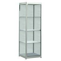 Vitrine Square - Avec éclairage socle Gris - Image principale