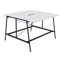 Table de réunion haute Alto profondeur 163 cm électrifiée - Buronomic thumbnail image 3