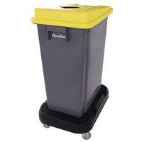 Poubelle 60 L avec couvercle tri sélectif Jaune Cannette - Image 5