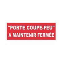 Panneau anti-incendie - "Porte coupe-feu à maintenir fermée" - Adhésif - Image principale