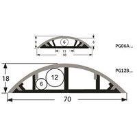 Goulotte passe-câble PVC rigide PG12B gris - 2 m thumbnail image 2