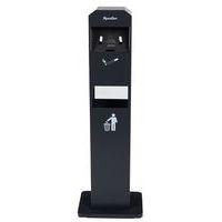 Cendrier-poubelle colonne sur socle Manutan - 2L/8L thumbnail image 4