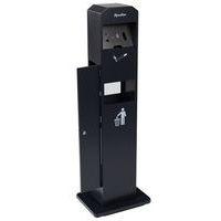 Cendrier-poubelle colonne sur socle Manutan - 2L/8L thumbnail image 6
