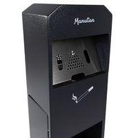 Cendrier-poubelle colonne sur socle Manutan - 2L/8L thumbnail image 3