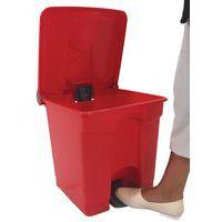 Poubelle plastique agroalimentaire 30 L rouge - Image 4