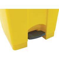 Poubelle plastique agroalimentaire 45 L jaune thumbnail image 2