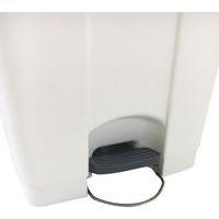 Poubelle plastique agroalimentaire 70 L blanc - Image 2