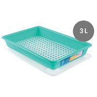 Bac plat HACCP avec couvercle et grille - GILAC, Coloris : Vert thumbnail image 2