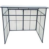 Abri deux roues simple acier galva anthracite thumbnail image 3