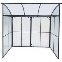 Abri deux roues simple acier galva anthracite thumbnail image 4