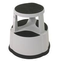 Marchepied mobile pro poly. - 2 marches Gris - Image 2