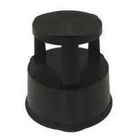 Marchepied mobile pro poly. - 2 marches Noir - Image 2