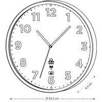 Horloge quartz Ø 35,5 cm radio pilotée extérieur thumbnail image 3