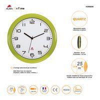 Horloge quartz Ø 30 cm cadran coloris anis - Image 2