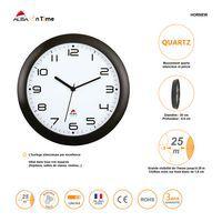 Horloge quartz Ø 30 cm cadran coloris noir thumbnail image 4