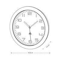 Horloge quartz Ø 30 cm cadran coloris noir - Image 3