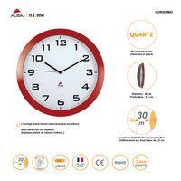 Horloge quartz Ø 38 cm cadran coloris rouge thumbnail image 2
