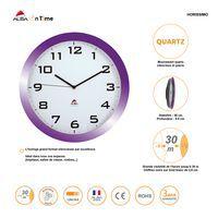 Horloge quartz Ø 38 cm cadran coloris violet thumbnail image 2