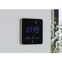 Horloge murale carrée LED Bleu Noir - Image 3