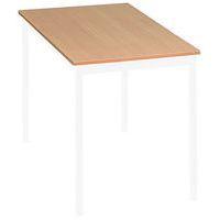 Table polyvalente120x60 Plateau Chêne - Pieds Blancs - Image principale