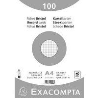Fiche film bristol quadrillé 5x5 210x297mm blanc non perforé. thumbnail image 2