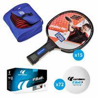 Raquette de tennis de table Protector - Casal Sport - Lot de 15 + 72 balles
