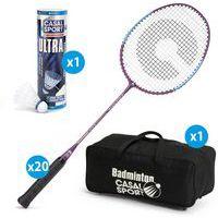 Lot de 20 raquettes Casal Sport highschool 3 + 1 sac + 6 volants