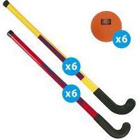 Matériel initiation hockey - lot de 12 crosses et 6 balles - Image principale