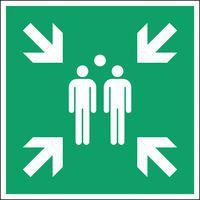 Panneau Point de rassemblement Rigide 200 x 200 mm - Image principale