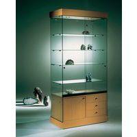 Vitrine Faggio Avec armoire basse et éclairage Lxhxp: 90 x 192 x 46 cm thumbnail image 2