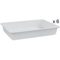 Lot de 6 Plat HIPS 49 cm HIPS Blanc cassé - Image 2