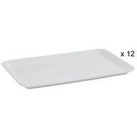 Lot de 12 Plateau HIPS 30 cm HIPS Blanc thumbnail image 2