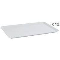 Lot de 12 Plateau HIPS 42 cm HIPS Blanc - Image 2