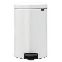 Poubelle à pédale NewIcon 20L avec liner métal - Brabantia, Coloris : Blanc - Image principale
