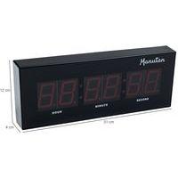Horloge LED rouge boitier plastique 31 x 12 x 4 cm thumbnail image 4