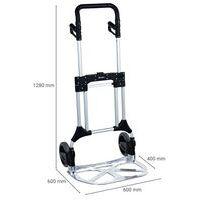 Diable pliant aluminium - Force 90 à 200 kg - Manutan Expert - Image 2