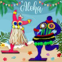 Lot de 5 sculptures carton - Les nanas - Image 2