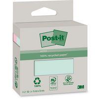 Lot 2 blocs 100 feuilles recyclées 76 x76 mm couleurs pastel - Post-it