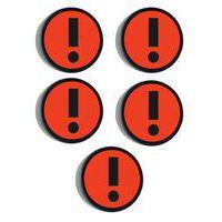 Lot de 5 aimantsean Management Attention Rouge thumbnail image 4