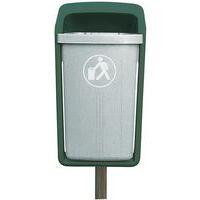 Poubelle urbaine Elégance 50 L vert anglais SULO thumbnail image 2