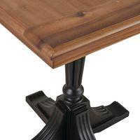 Table bistrot Montmartre acacia massif et placage acacia thumbnail image 2