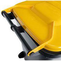 Conteneur mobile tri des déchets - 240 L - Jaune - Manutan - Image 2