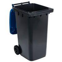 Conteneur mobile tri des déchets - 240 L - Bleu - Manutan - Image 3