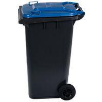 Conteneur mobile tri des déchets - 240 L - Bleu - Manutan - Image 2