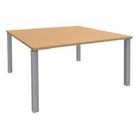 Table de réunion carrée 140x140 cm Lounge 4 pieds Simmob thumbnail image 3